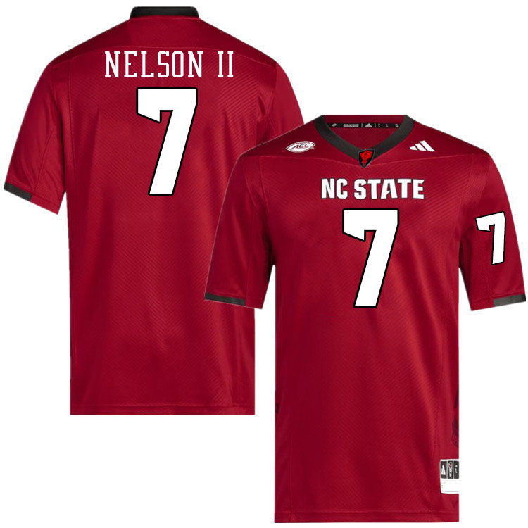 NC State Wolfpack #7 Brian Nelson II College Football Jerseys Stitched-Red